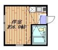 ユナイト田浦パルタージュ 201号室の間取り画像