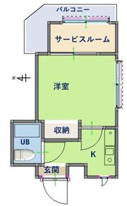 みなみマンションの間取り画像