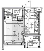 PREMIUM CUBE 新宿中井の間取り画像