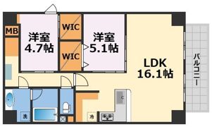 ブエナビスタ阿波座タワーの間取り画像