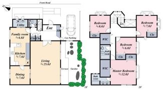 下目黒5丁目戸建の間取り画像