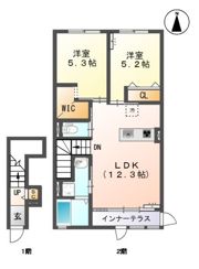 ユニヴァリィワイズⅠ番館の間取り画像