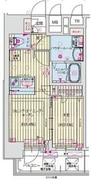 プレリス大阪今里サヴィアの間取り画像
