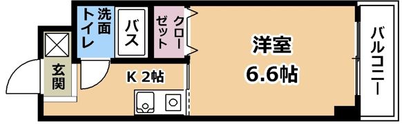 クローバーハイツⅠの間取り画像