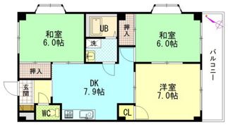 セントラルリバーC棟の間取り画像