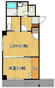 アビタシオン清水の間取り画像