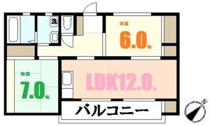 コーポ為広の間取り画像