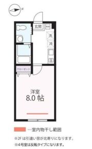 ハーミットクラブハウス山手柏葉ⅡA棟(仮)の間取り画像