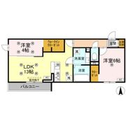 クランツ古川西 A棟の間取り画像