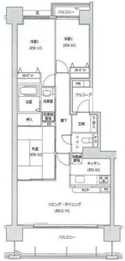 ユニーブル湘南野比リ・ノヴァスの間取り画像