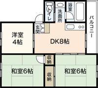 木本レジデンスBの間取り画像