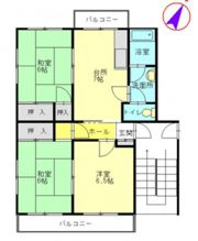 コーポ中村の間取り画像