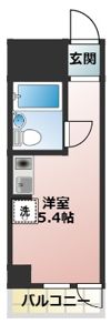 プラーズ南幸町Ⅰの間取り画像