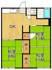 コーポ勝山の間取り画像