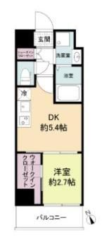 セレニテ兵庫エクラの間取り画像