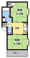 中井マンションの間取り画像