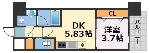 プレジオ難波の間取り画像