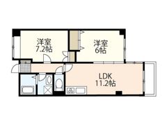 ロジェ岡山の間取り画像