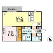 プリムヴェールEASTの間取り画像