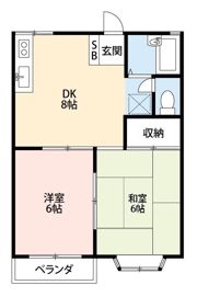 ワールドハイツAの間取り画像