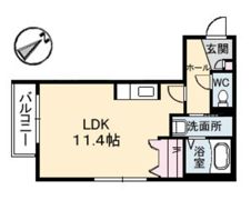 ベルヴュー段原の間取り画像