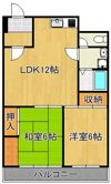 ハニーハイツ三萩野の間取り画像