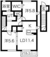 カンパーニュK Ⅰの間取り画像