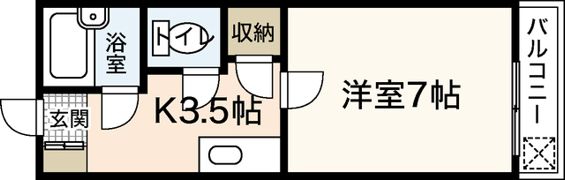 パルコープ五日市の間取り画像