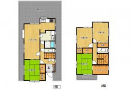 戸坂大上貸家の間取り画像