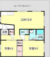 箕面ハイツ北棟の間取り画像
