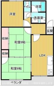 一色第3マンションの間取り画像
