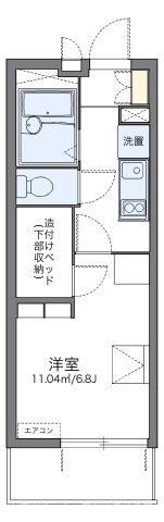 レオパレス瓦町の間取り画像