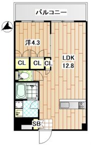 新山下三番館の間取り画像