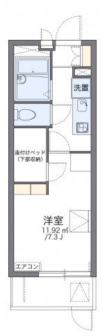 レオパレスアブリール3番館の間取り画像
