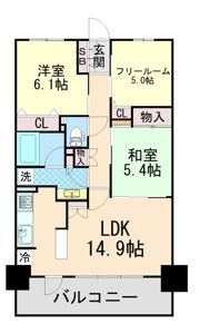 ニューライフ岡本の間取り画像