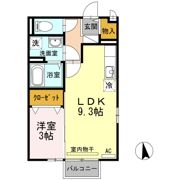 アクシス南島田Dの間取り画像