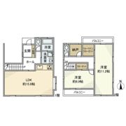 三丹町戸建の間取り画像
