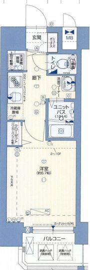 インザグレイス梅田北の間取り画像