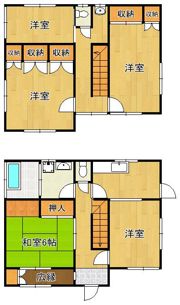 寺内3丁目戸建の間取り画像