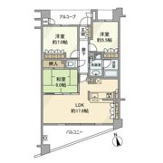 ハイコート浜田山壱丁目の間取り画像