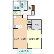ラ・ポールBの間取り画像