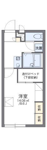 レオパレスコンフォールの間取り画像