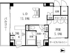 オークウッドハウスの間取り画像