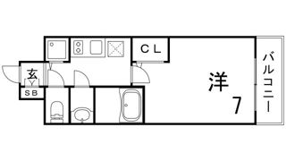 エスリード神戸三宮ラグジェの間取り画像