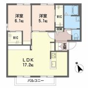 中島レジデンス Aの間取り画像