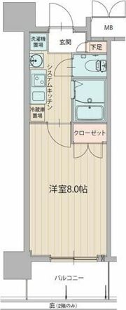 パルティール原駅前の間取り画像