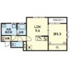 ESTASIA UTO Bの間取り画像