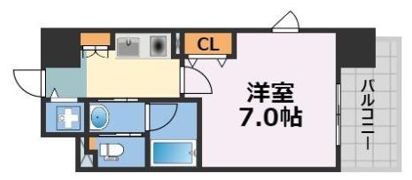 ジュネーゼグラン心斎橋東の間取り画像