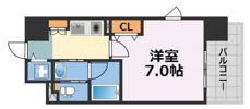 ジュネーゼグラン心斎橋東の間取り画像