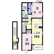 スウィートガーデン Cの間取り画像